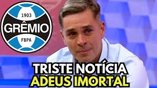 SAIU AGORA! PEDIU SUA SAÍDA NESSA TARDE! NINGUÉM ACREDITOU! NOTÍCIAS DO GRÊMIO