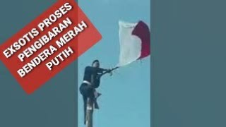 Exsotis Pengibaran Bendera dan pawai keliling desa