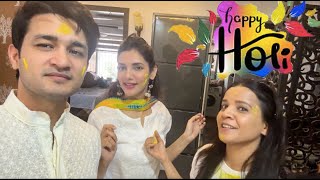 Holi Main aisa kya hua ki party beech main rokni padi | ashish bisht | natasha singh | monika bisht