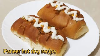 Paneer Hot dogs recipe | पनीर हॉट डॉग रेसिपी | veg hot dogs