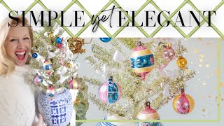 MINI CHRISTMAS TREE DECORATION UNDER $10 HOLIDAY DECOR // OH SO LOVINGLY