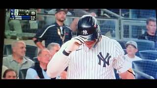 New York Yankees up-close - Aaron Judge strikes out, October 5, 2024