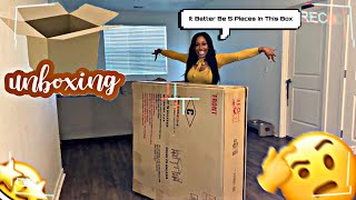 Unboxing My LivingSpaces Dining Set | MsPotatoHead