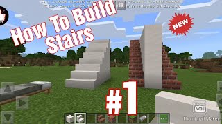 How To Build Stairs In Minecraft / Minecraft For Noobs / Minecraft 101