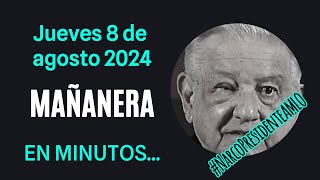 💩🐣👶 AMLITO | Mañanera *Jueves 08 de agosto 2024* | El gansito veloz 2:56 a 1:45.