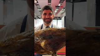 Tips para cortar el jamón por la babilla 🐽🔪  Tips for carving jamón by the babilla