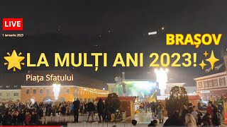 🔴LIVE din Brașov 🇷🇴🎇 REVELION 2023🎆Piața Sfatului🌟LA MULȚI ANI 2023! ✨🎉🎊🥳🎄1 Ianuarie 2023