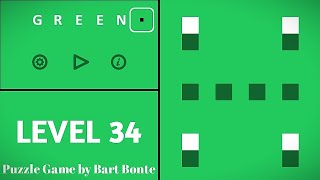 Green LEVEL 34 - Puzzle Game by Bart Bonte