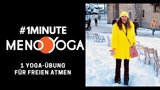 #1minutemenoyoga  für freien Atmen