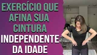 Exercício que afina sua cintura, independente da idade | Pilates em Casa