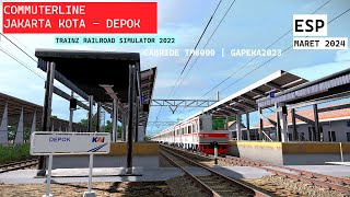 FULL TRIP COMMUTERLINE JAKARTA KOTA DEPOK | TRAINZ SIMULATOR INDONESIA