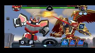 Mighty morphin megazord v/s Goldar #powerrangers #mightymorphinpowerranger #gamer #game #youtube