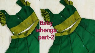 Baby lehenga choli cutting and stitching | 2-3 year baby lehenga cutting and stitching | Baby blouse