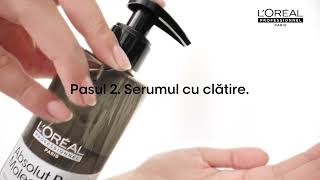 Rutina in 3 pasi de reparare a parului deteriorat cu Absolut Repair Molecular