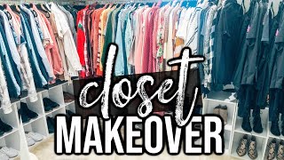 EXTREME CLOSET MAKEOVER/TRANSFORMATION | CLOSET MAKEOVER ON A BUDGET