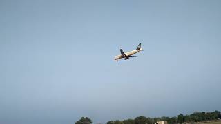 Pia A320 landing at Multan International Airport