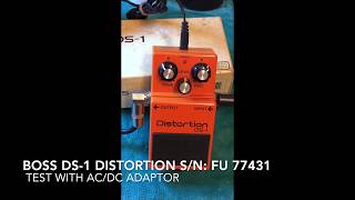 Boss DS-1 Distortion MIT S/N: FU 77431