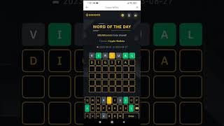 Binance word of the day answer today 7 letter | binance wotd 23 August answer