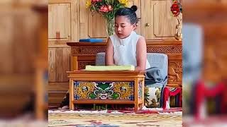 HH Dungse Thinley Norbu Rinpoche's Yangsi Dungse Gyanata Rinpoche appearing exam