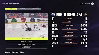 NHL24 Edmonton Oilers custom legends franchise. Stanley Cup Playoffs after an 82-0 season