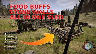 COMPLETE and SIMPLIFIED - Patch 06 - Stone Walls - Food Buffs - Advance Sled