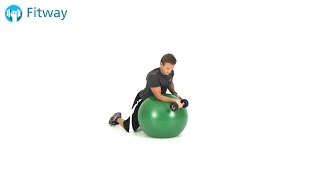 How To Do: Stability Ball Wrist Curl - Dumbbell | Arm Workout Exercise