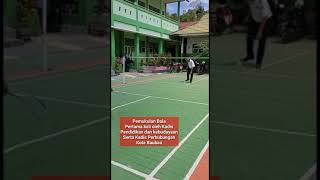 PERESMIAN LAPANGAN BULUTANGKIS SDN 2 BATARAGURU OLEH KADIS PENDIDIKAN DAN KEBUDAYAAN KOTA BAUBAU