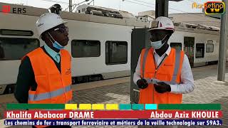 MARKETING TV MONDE KHALIFA ABABACAR DRAME ET ABDOU AZIZ KHOULE A LA GARE FERROVIAIRE DE DAKAR LE TER