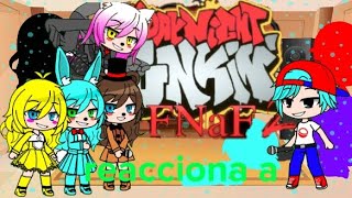 la familia de boyfriend y de Freddy 1 reacciona a mod de fnaf 2 week de toys parte (1/4)