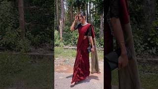 poses in saree|saree poses 😍❤️#saree #poses #posesideas #photo #girl #fashion #viral #trandingshorts