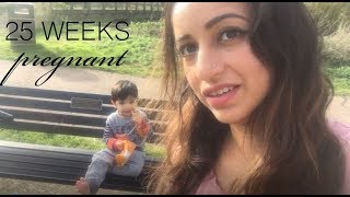 25 weeks pregnant - Walking bare feet and Pelvic pain yoga exercises