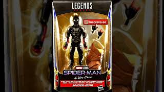 Marvel Legends Series Black & Gold Suit Spider-Man - Figura de 15 cm e Acessórios - F3019 - Hasbro