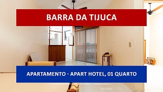 AP0746 -  Barra Palace, lindo apartamento, sala e quarto, apart-hotel com serviços, 1 vaga