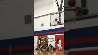 middle school kid scores on wrong basket 😖🤦🏾‍♂️ #basketball #shorts #viral #fypシ