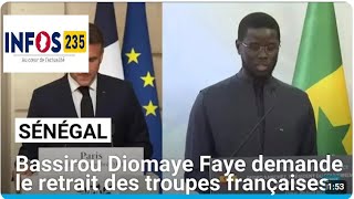 🔴Les 350 militaires français quitter le territoire sénégalais, Bassirou Diomaye Faye