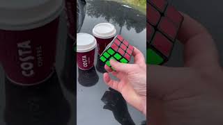 WINDY cubes 🧊 #shorts #tiktok #magictrick #illusion #rubikscube #costacoffee #coffeestop