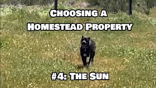 Choosing A Homestead Property, Lesson #4: The Elements  - Sun