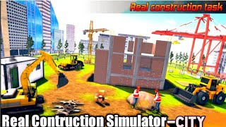 Real Construction Simulator-City | Real Construction Task | Criminal Sk Gaming |