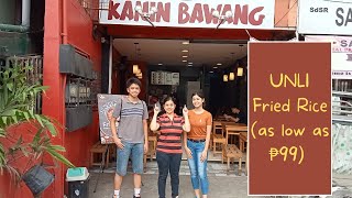 UNLI Rice Silog Meals 🍳🍚 at Cabuyao, Laguna | Kanin Bawang | Food Hug: The Fam Vlog