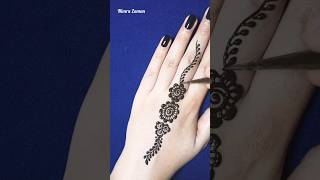 #shorts simple one finger mehndi design for starters #mehndi #hennadesign