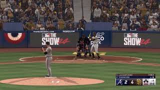 MLB The Show 24 - Post Season - WILD CARD -GAME 2- Atlanta Braves vs San Diego Padres LIVE