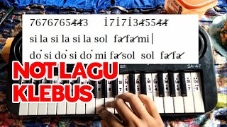 Klebus - Not Lagu Piano / Pianika untuk Drum Band / Marching Band