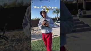 Football gone wrong#nfl#football#youtubeshorts#funny