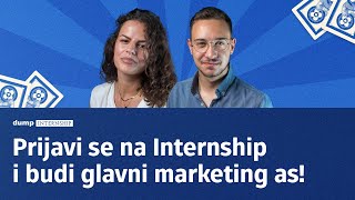 Želiš postati pravi marketinški as? Pridruži se! | DUMP Internship 2024/25