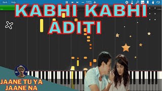 Kabhi Kabhi Aditi Piano Tutorial | Jaane Tu Ya Jaane Na | कभी कभी अदिति | Rishabh DA