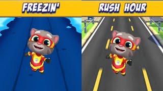 Talking Tom Hero Dash - Hero Tom In Freezin' And Rush Hour Full Screen Gameplay