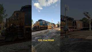 CSX Coal Train E040 #csx #coal #coaltrain @CameraBryan #horns #trainhorn #trainhorns #trainvideo