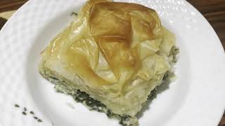 Spanakopita Pie l Spinach and Feta Cheese Pie l Vegetable pie