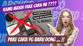 Solusi terbaru Instagram tidak bisa komentar dan like | Akun ig normal kembali