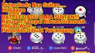 HAGO BATTLE DADU SULTAN SERU BERATUS RATUS DIAMOND KELUAR PENONTON DI BUAT TERCENGANG WOW